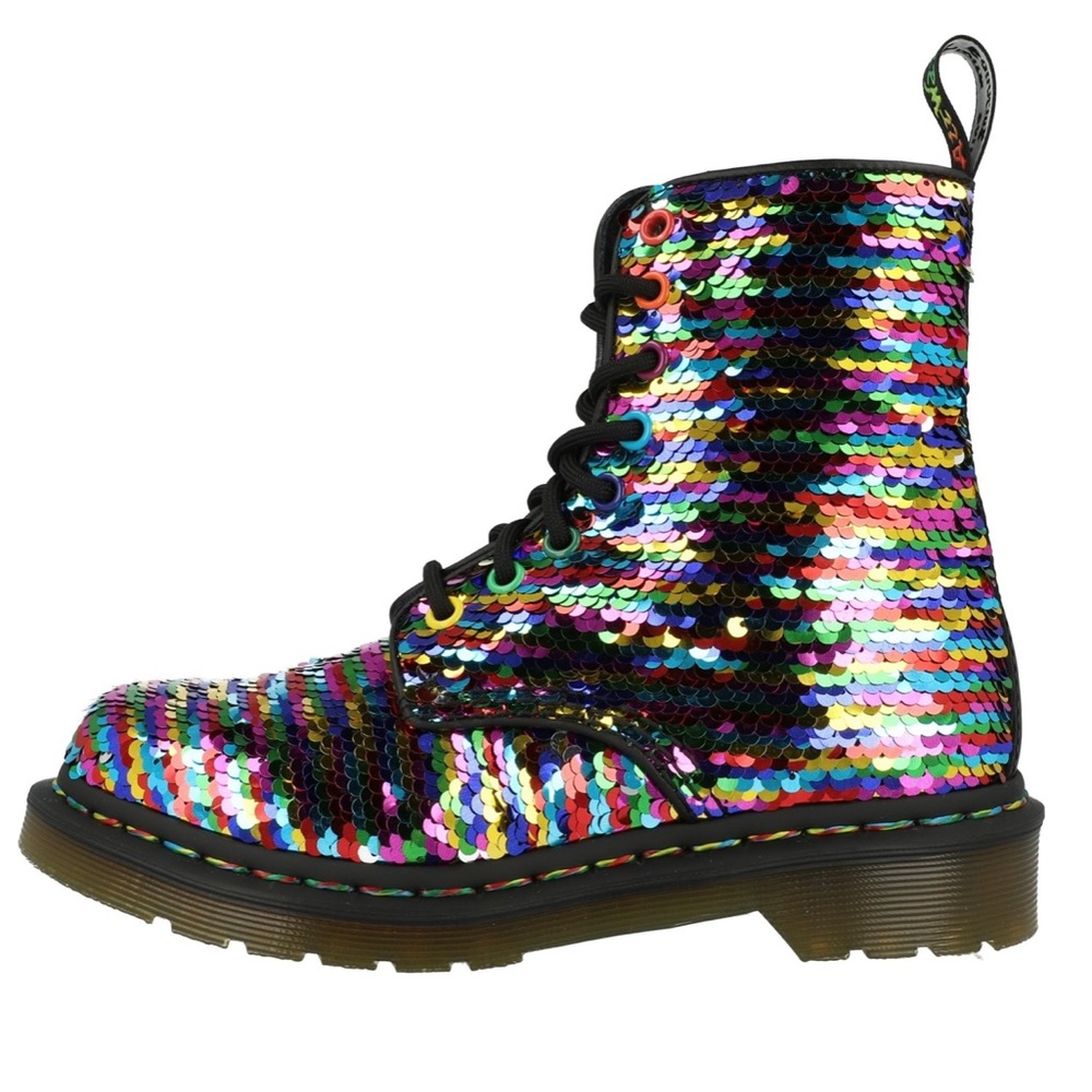 ๐ฅ Dr MartensPascal Sequin Rainbow Sequin - Picture 4 of 16